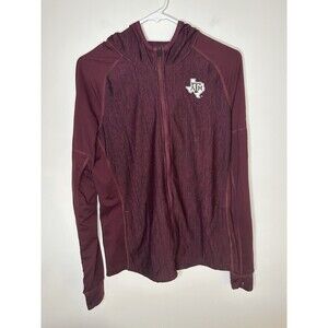 Adidas Women’s Jacket Texas A&M Aggies Full Zip Medium With Thumb Holes #1296